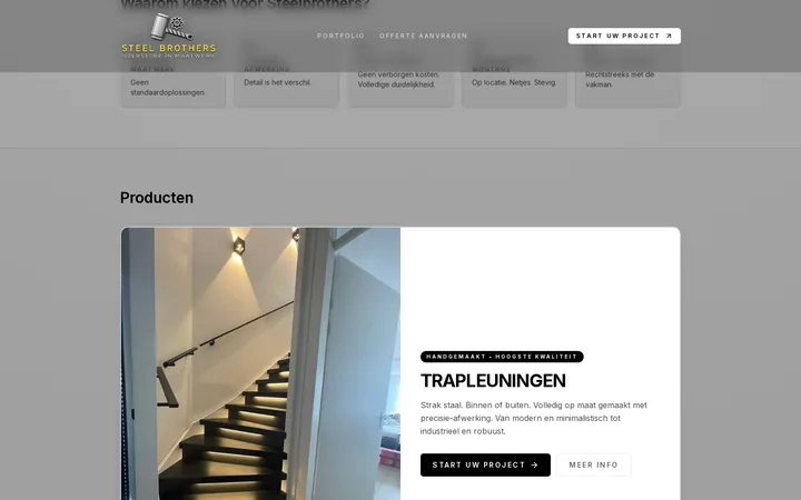 Website for Steel Brothers